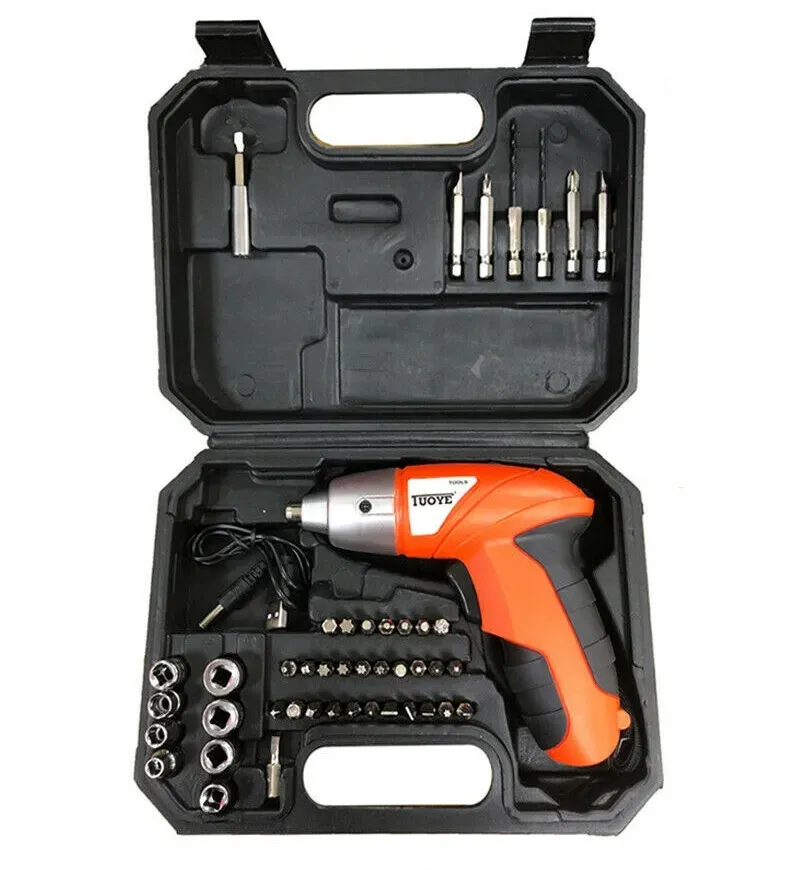 45-Piece Cordless Electric Screwdriver Set